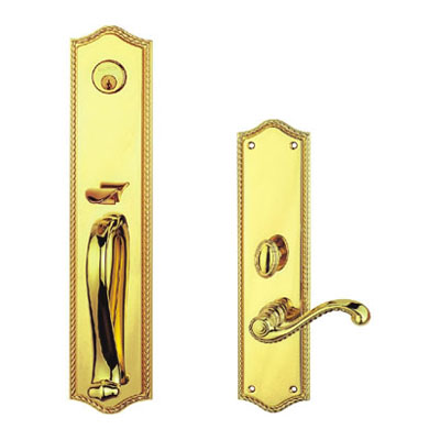 Brass Handle with Plate